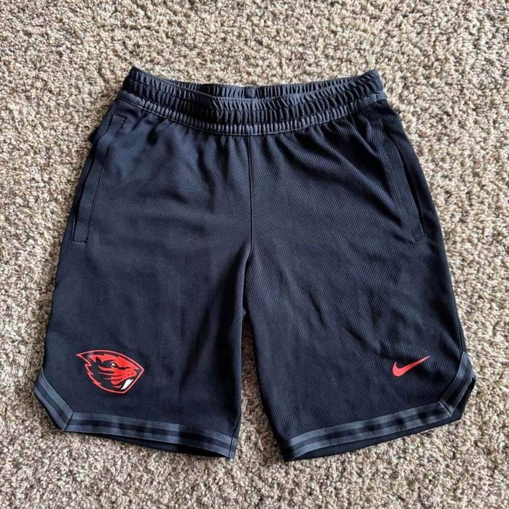Nike Oregon State Beavers Shorts Size S Black Red